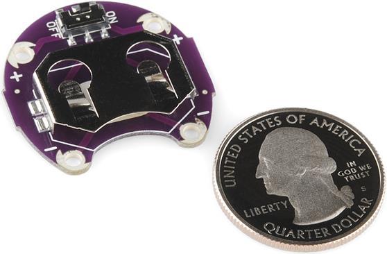 Actual product image LilyPad Holder for button cell batteries