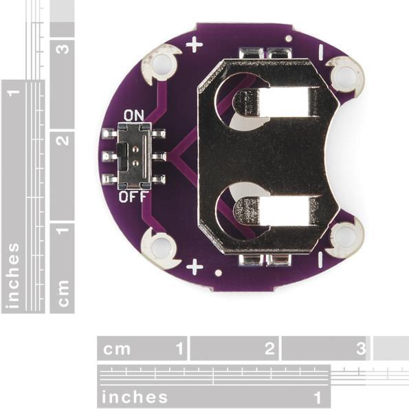 Actual product image LilyPad Holder for button cell batteries