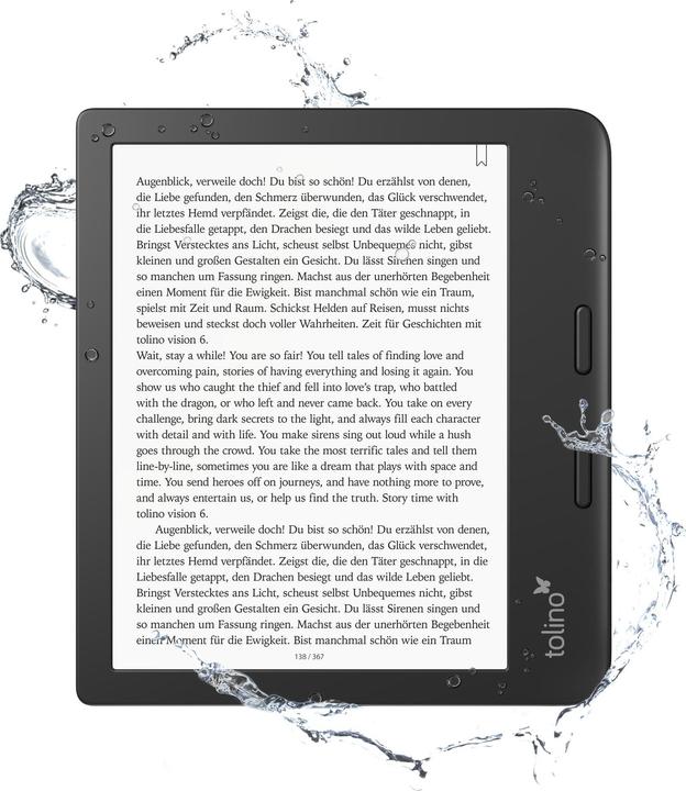 Image du produit tolino vision 6 (7", 16 Go, Noir)