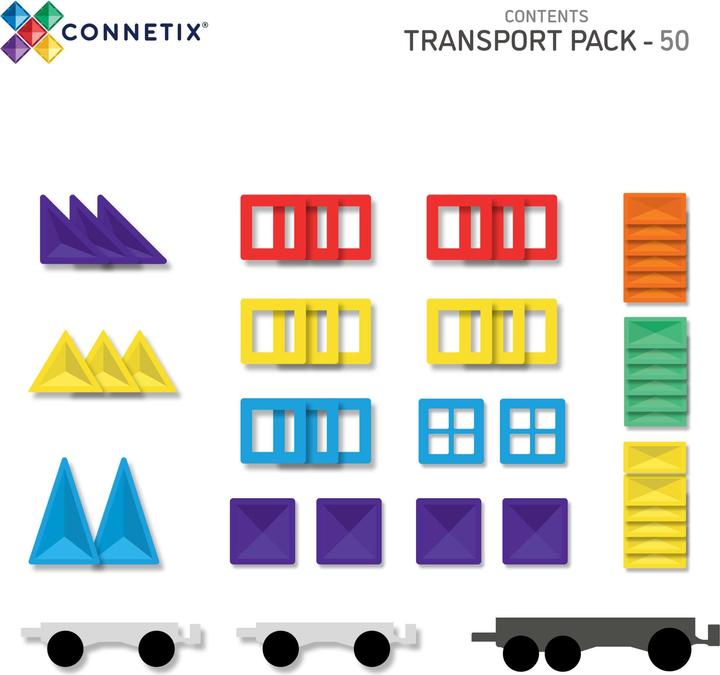 Energy Label Connetix CON-EU-50T - Rainbow Transport Pack 50 pieces