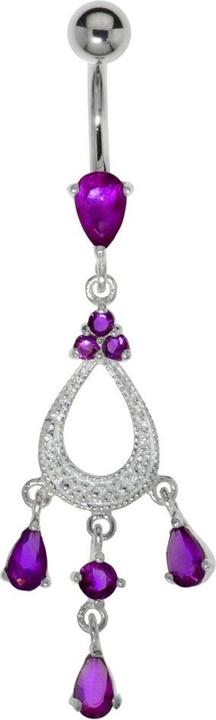 Immagine prodotto Bijouteria Piercing ventre (Zirconia, Acciaio chirurgico 316L, Argento 925)