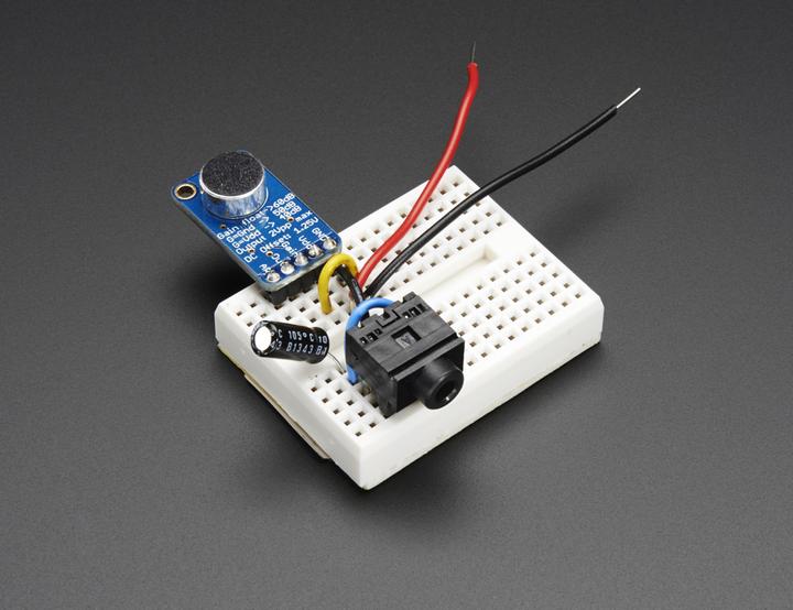 Immagine prodotto Adafruit Amplificatore per microfoni a elettrete MAX9814 (Altoparlanti)