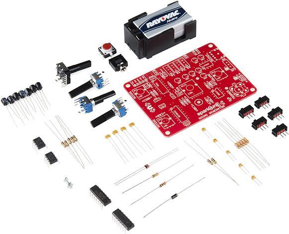 Actual product image SparkFun SparkPunk Sound Kit (Electronics kit)