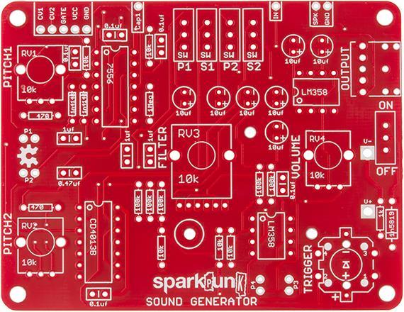 Actual product image SparkFun SparkPunk Sound Kit (Electronics kit)