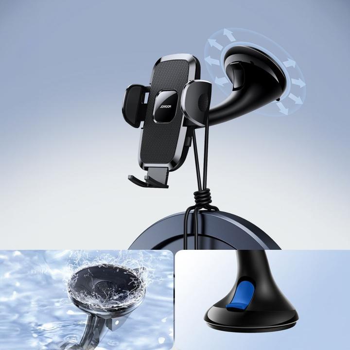 Immagine prodotto Joyroom Supporto per dispositivo mobile a 360° con ventosa per parabrezza e dashboard - Nero