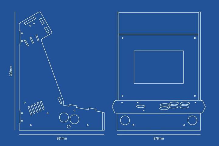 Produktbild Pimoroni Picade inkl. 8"-Screen (Baukit)