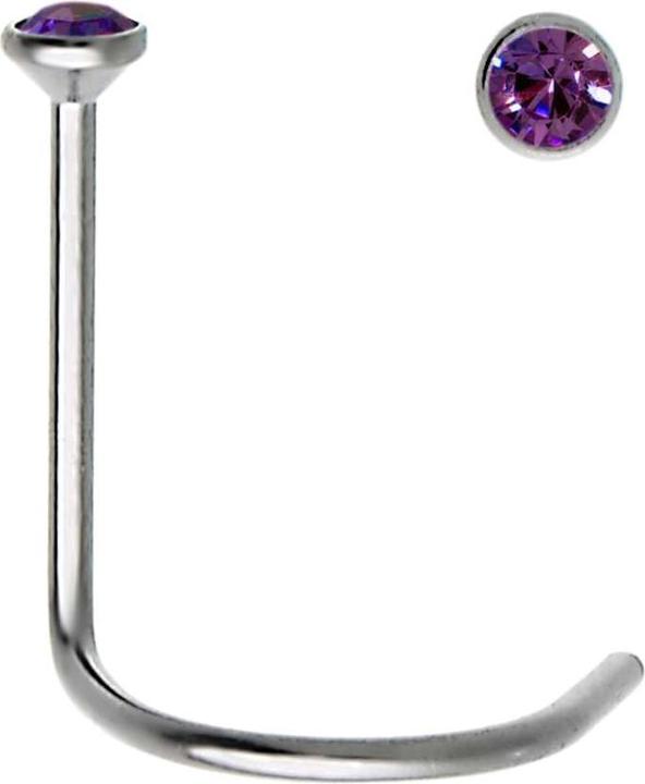 Image du produit Bijouteria Piercing nez (Acier inoxydable, Cristallin)