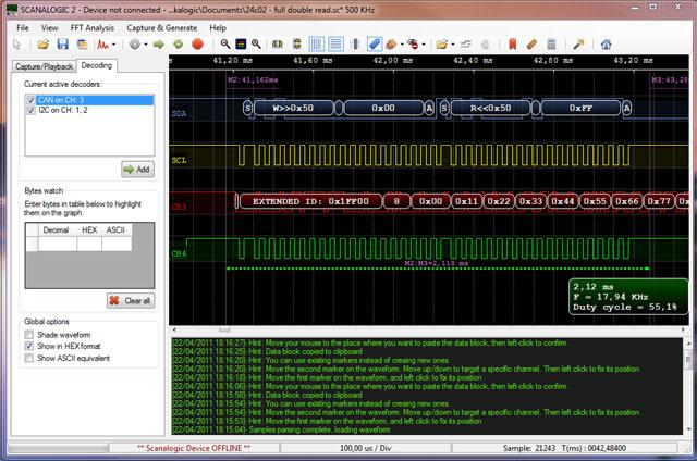 Produktbild Ikalogic Scanalogic 2 PRO Logic Analyzer mit PWM Generator