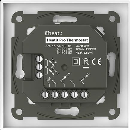 Actual product image Heatit Pro thermostat (white RAL 9003)