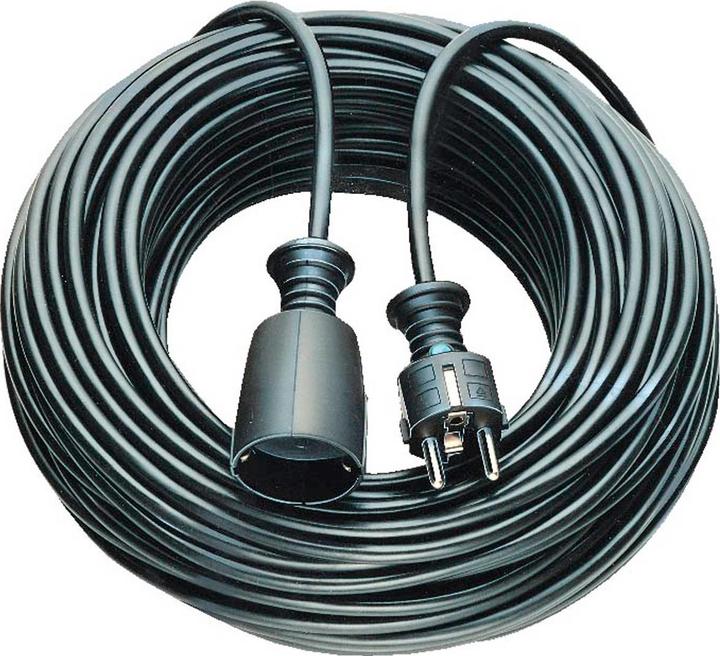 Actual product image Brennenstuhl Extension cable Ku. L.10m black H05VV-F 3x1,5mm2 (10 m, CEE 7/16)