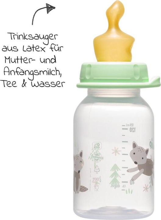 Produktbild NIP Babyflaschen PP-Flasche Family 125 ml - Latex - (125 ml)