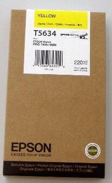 Immagine prodotto Epson UltraChrome K3 T5634 - 220 ml - Giallo - Originale (Y)