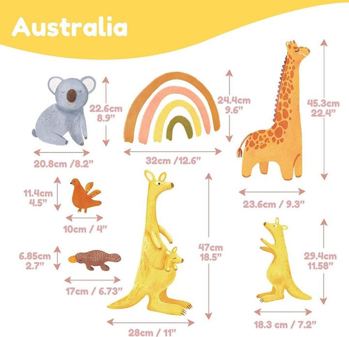 Immagine prodotto Hakuna Matte XXL Wall Tattoos Australia (90 x 30 cm)