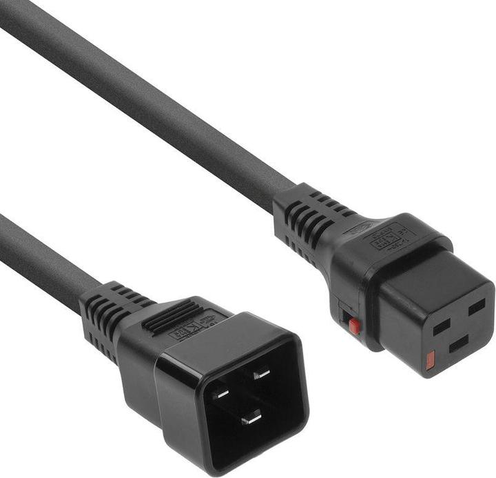 Iec Lock 230V connection cable C19 lockable - C20 black 2.00 m (2 m)