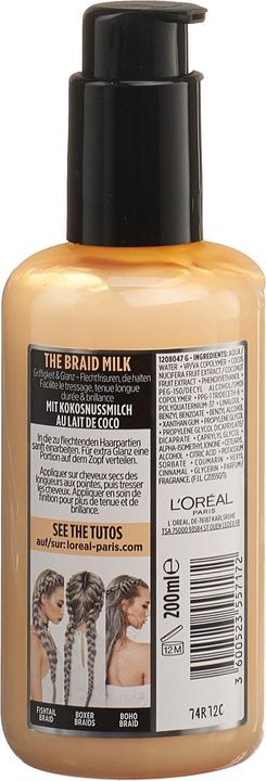 Immagine prodotto L'Oréal Paris Stylista La treccia del latte (Crema per capelli, 200 ml)