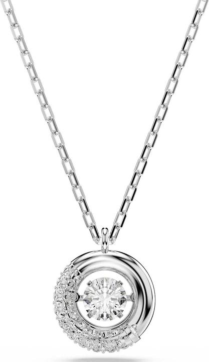 Produktbild Swarovski Dextera Halskette Rundschliff Weiss Rhodiniert