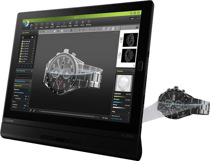 Produktbild Lenovo ThinkPad X1 Tablet 256GB 3G 4G Schwarz Tablet (4G, 12", 256 GB, Schwarz)