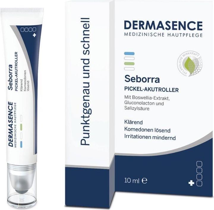 Actual product image Dermasence Seborra Acute Roller Gel Pimple Stop, 10 ml Gel (Body gel, 10 ml)
