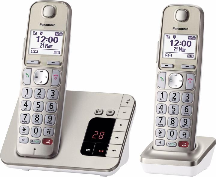 Produktbild Panasonic KX-TGE262GN Duo Champagner