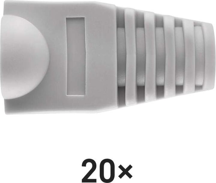 Immagine prodotto Emos Protezione per connettore RJ45 grigio, 20 pezzi. (Cavi antenna)