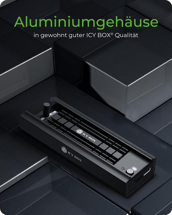 Productafbeelding Icy Box IB-180MC-C31 DockingStation M.2 NVMe&SATA SSD (M.2)