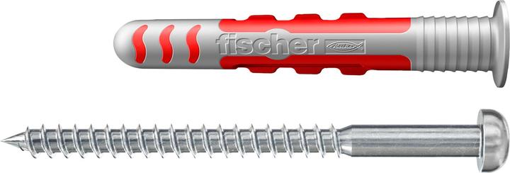 Image du produit Fischer Chevilles à expansion SX 6 x 30 SK carte SB, 15 x vis pour panneaux d'aggloméré 4,5 x 40, 049126 (50 pcs)