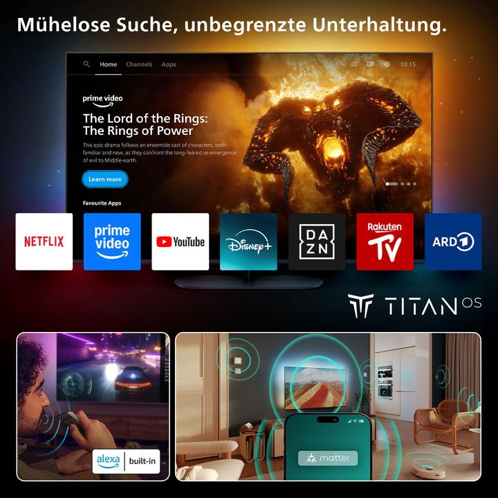 Produktbild Philips 65PUS9000/12 (65", PUS9000, QLED, 4K, 2025)