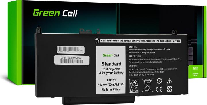 Image du produit GreenCell Batterie d'ordinateur portable 6MT4T 07V69Y pour Dell Latitude E5270 E5470 E5570 (4 cellules, 7200 mAh)