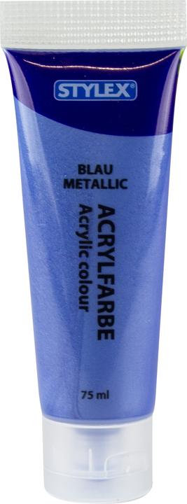Produktbild Stylex Acrylfarbe 6er 75 ml mehrfarbig (Mehrfarbig Metallic, 75 ml)