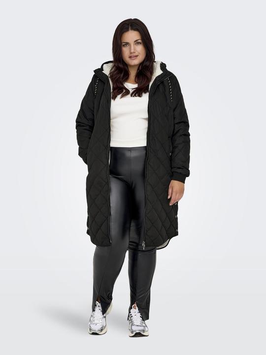 Actual product image Only Hood with drawstring Curve Ribbed cuffs Coat Quilted jacket (M)