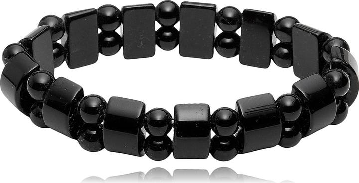 Immagine prodotto Leyda Bracciale in onice (18 cm, Pietra colorata)