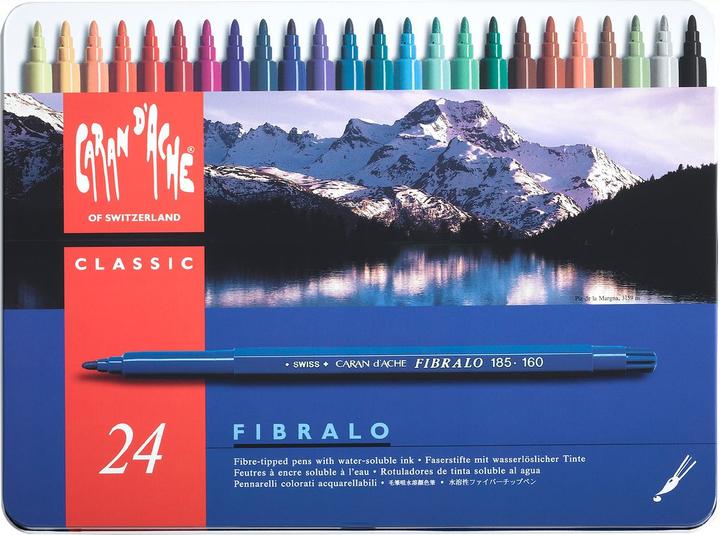 Productafbeelding Caran d'Ache Fibralo Metallschachtel (Veelkleurig, 24 x)