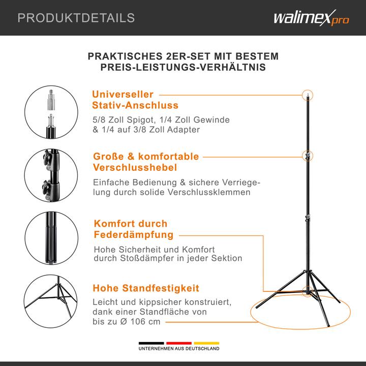 Produktbild Wiltec Octagon Softbox mit Lampenstativ LED Studioleuchte Fotostudio (Softbox)