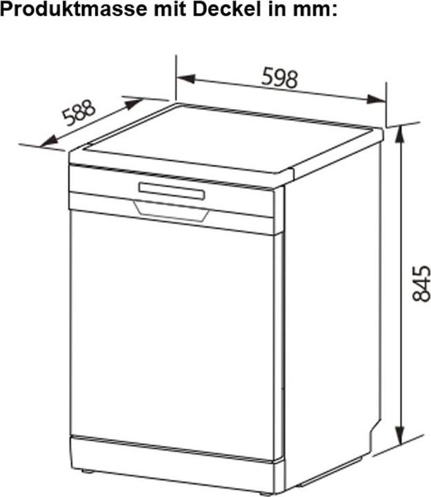 Actual product image Berger & Lanz Geschirrspüler GS1260C-F