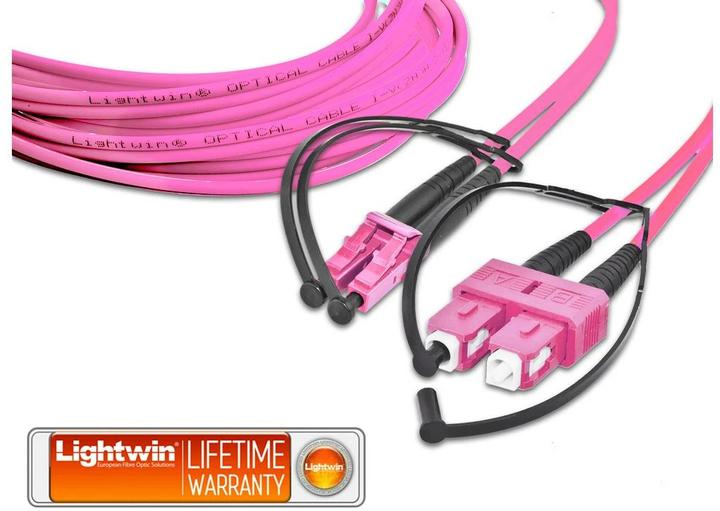 Immagine prodotto Lightwin Cavo patch in fibra ottica LC-SC, multimodale, OM4, 7m (7.70 m)