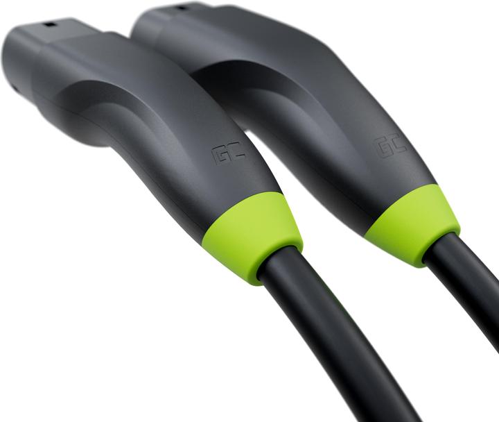 Produktbild GreenCell Kabel EV Green Cell GC Snap Type 2 11kw 5m (Typ 2, 11 kW, 16 A, 5 m)