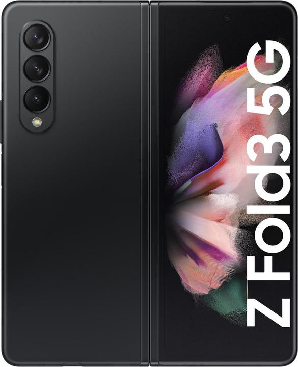Produktbild Samsung Galaxy Z Fold3 5G EU (256 GB, Phantom Black, 7.60", Dual SIM, 12 Mpx, 5G)