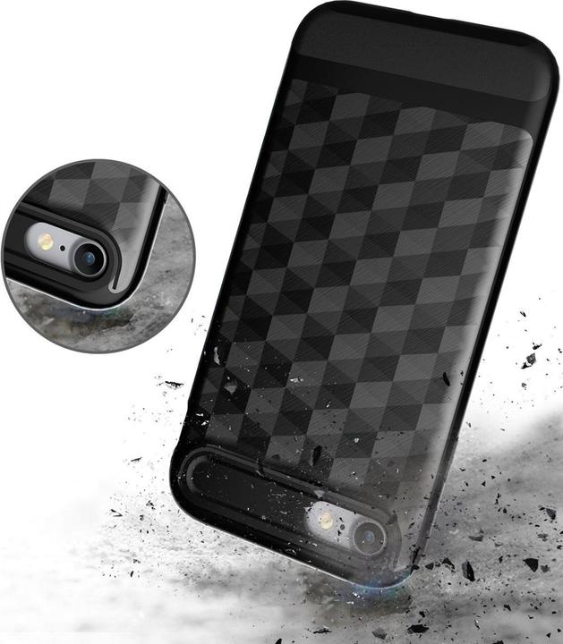 Produktbild König Design Handy Hülle Apple iPhone 7 Cover Backcover Case Etuis 3D Prisma Design Schwarz (Apple iPhone 7, Apple iPhone SE (2nd Gen))