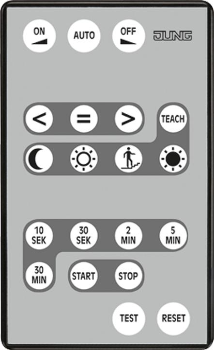JUNG Remote control 1f IR preprogr KNXPMFBIR (Device-specific remote control, Infrared)