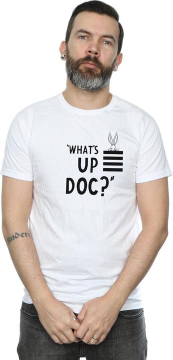 Immagine prodotto Looney Tunes Maglietta in cotone a righe da uomo What's Up Doc Bugs Bunny (L)