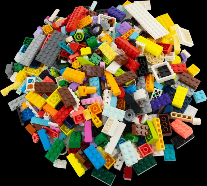 Image du produit LEGO Briques Mélange de couleurs - 400 gr. - ca. 400 pièces - Colorful bricks mix - NOUVEAU (LEGO Accessoires)
