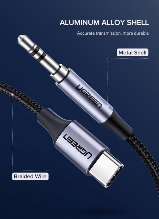 Actual product image Ugreen USB C – 3.5mm (1 m, USB)