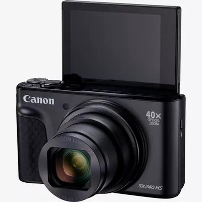 Actual product image Canon SX740 HS Digital Camera, black (4.3 - 172 mm, 21.10 Mpx)