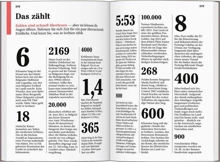 Nährwerte und Zutaten Reise-Taschenbuch Reiseführer Serbien (Deutsch, Matthias Pasler, 2025)