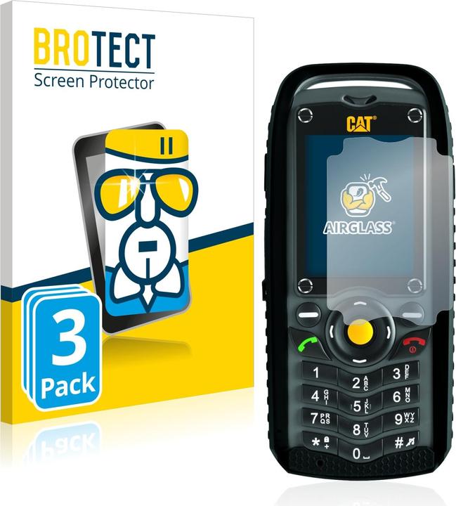 Actual product image BROTECT AirGlass Glass (3 Piece, CAT B25)