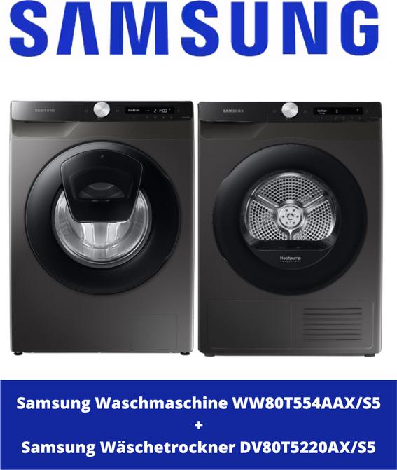 Image du produit Samsung WW80T554AAX/S5 WW5500 (8 kg, Gauche)