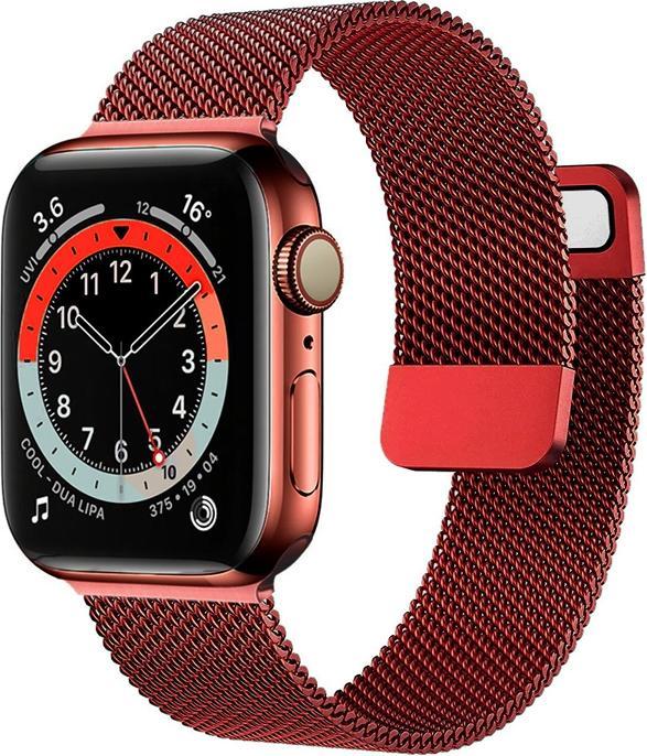 Immagine prodotto EKO Cinturino dell'orologio tipo milanese rosso (Acciaio inossidabile)