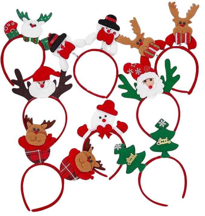 Produktbild The twiddlers 8 Stück Weihnachts-Stirnbänder mit Kopfschmuck