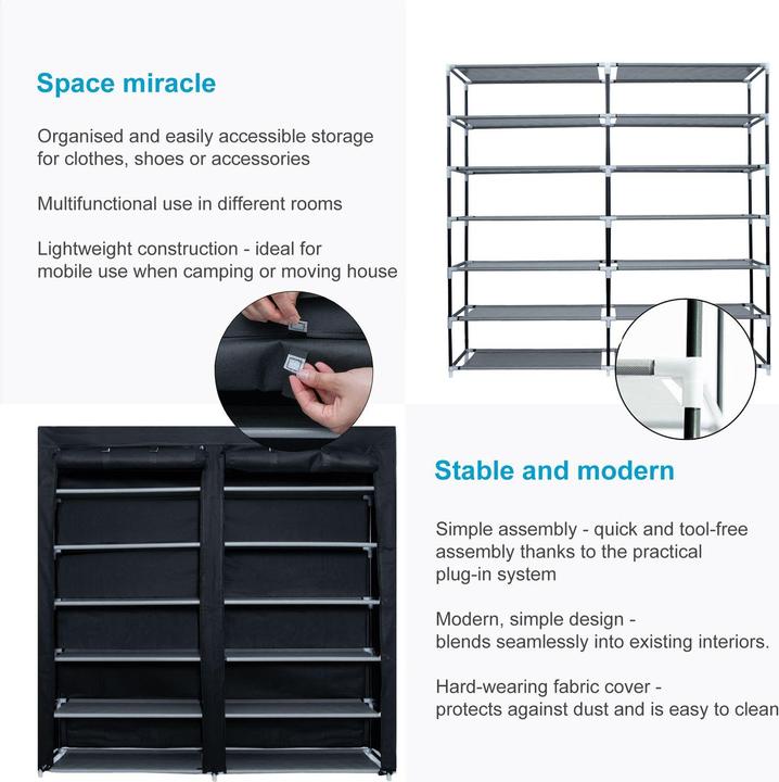 Produktbild Intirilife Faltschrank (116.5 x 30 x 115 cm)