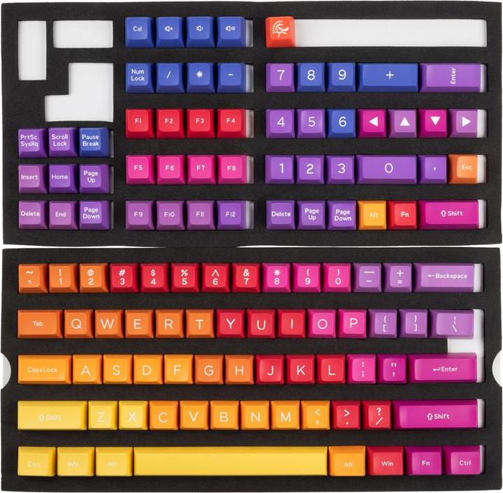 Actual product image Ducky Afterglow ABS Double-Shot